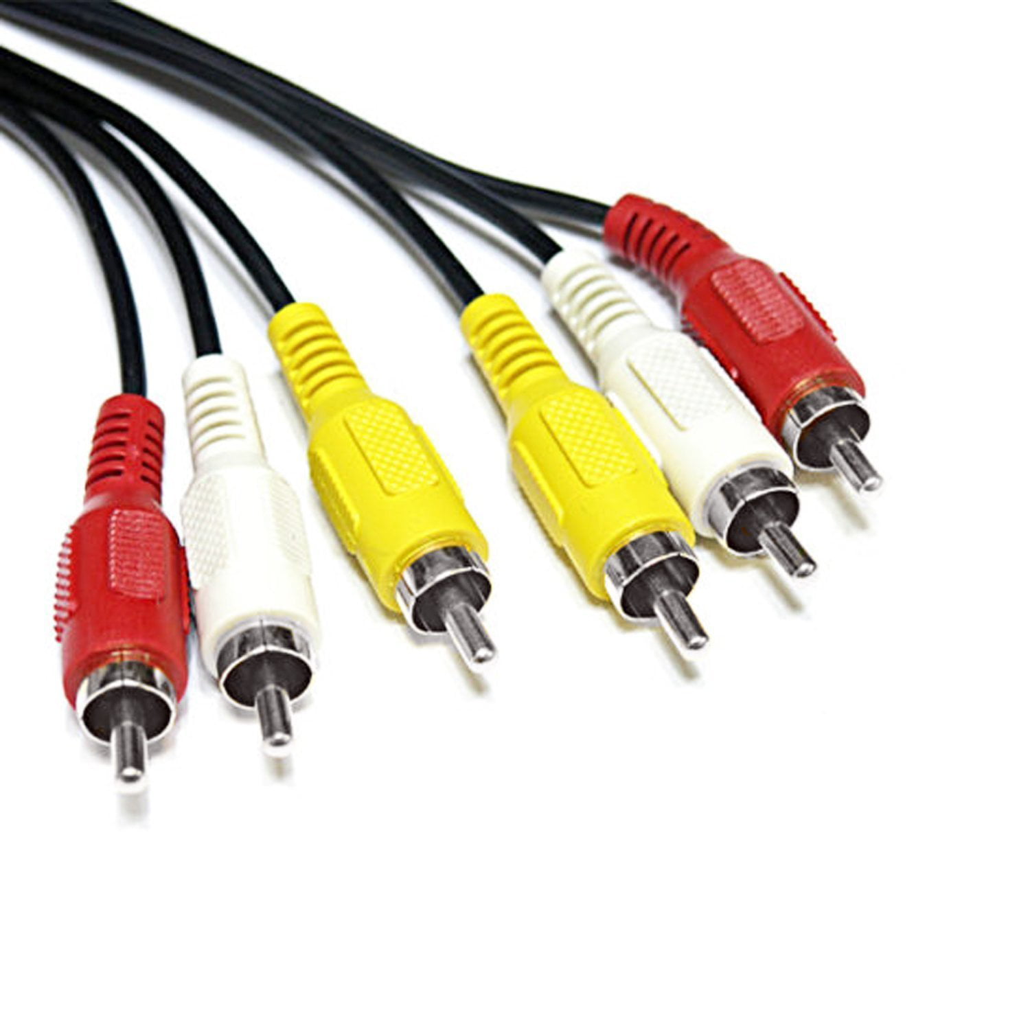 MyCableMart 3ft RCA Premium in-Wall 5-Wire Component Video/Audio Cables Gold Plated 