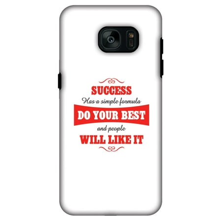 Samsung GALAXY S7 Case, Premium 2 in 1 Slim Fit Handcrafted Printed Designer ShockProof Heavy Duty Protection Case Back Cover for Samsung GALAXY S7 G930 - Success Do Your