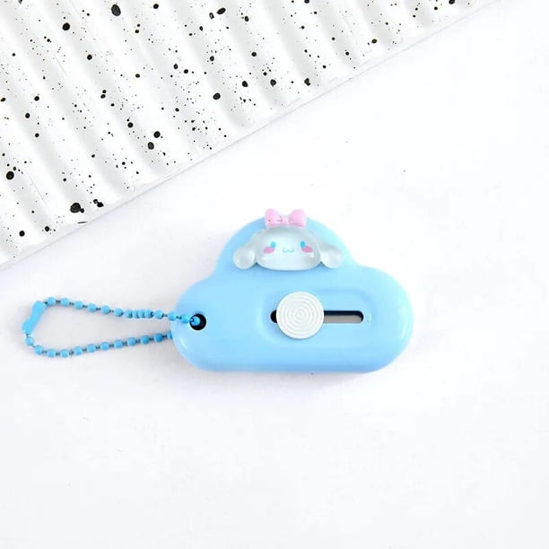 Lindo cuchillo de arte Sanrioed Kawaii Melody Kuromi HelloKitty Cinnamoroll, cortador de papel de Anime, herramienta de utilidad para estudiantes, regalo de papelería para niños