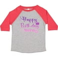 thumbnail image 3 of Inktastic Purple Happy Birthday Mommy Boys or Girls Toddler T-Shirt, 3 of 5