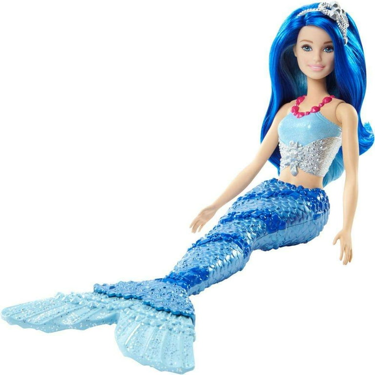 Barbie Mermaid Malibu Doll with Pet and Accessories in Blue