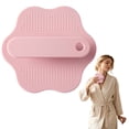 thumbnail image 2 of 1 Pc Silicone Body Scrubber Gentle Exfoliating Brush on Sensitive Skin Soft Shower Scrubber for Body, Hygienic Silicone Loofah Bathroom Essentials Brush for Women, Men, 3.93 Inch, Pink, 2 of 6