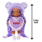 Na Na Na Surprise Eva Evermore, Purple Lavender Teddy Bear Inspired 7.5 Doll