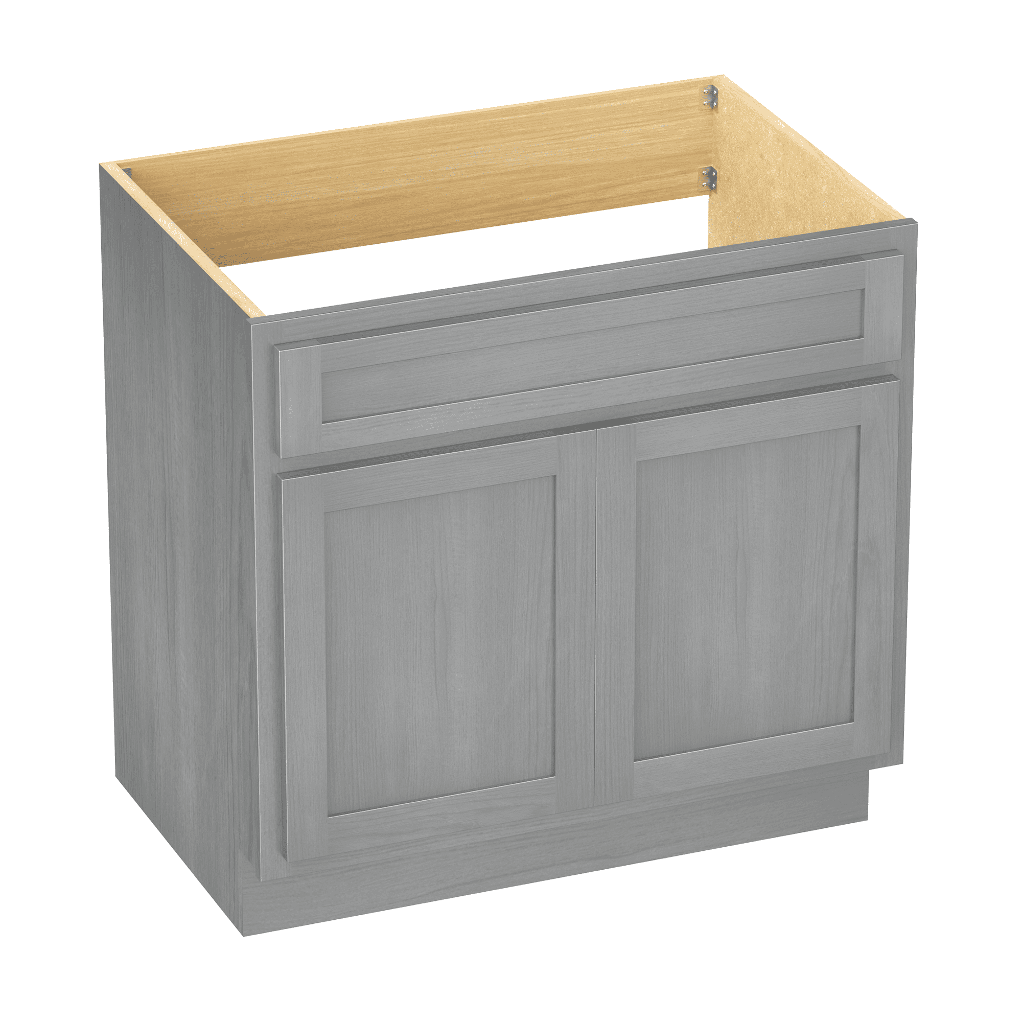 Vanity Art 30 Inch Double Shutter Door Bathroom Vanity Base Cabinet with Soft Closing Shaker Drawer, Strudy Floor Mount Storage Cabinet Organizer for Bedroom, Living Room, Kitchen, VA4030-S