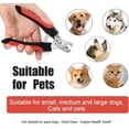 thumbnail image 5 of Cortaúñas para perros pequeños, cortaúñas para gatos con protector de seguridad, cortador de uñas profesional para mascotas, herramientas de aseo para medianos y grandes, 5 of 5
