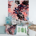 thumbnail image 2 of Designart ' Abstract Tropical Floral Patchwork II ' Tropical Canvas Wall Art Print, 2 of 4