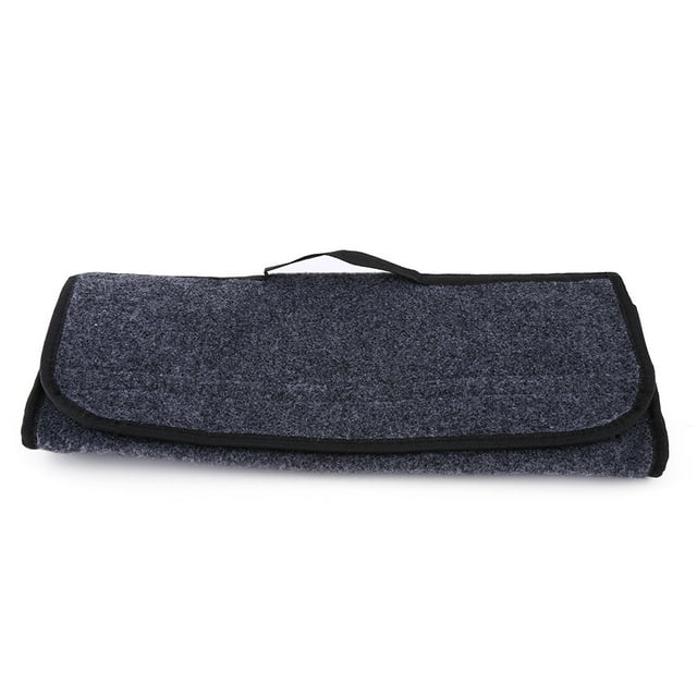 Trunk Organizer, Trunk Storage Bag, Felt Cloth Collapsible Gray For SUV Car Van Truck