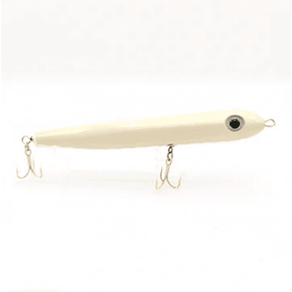 MagicTail Top Water Spook Lures, Moby Dick, Bone