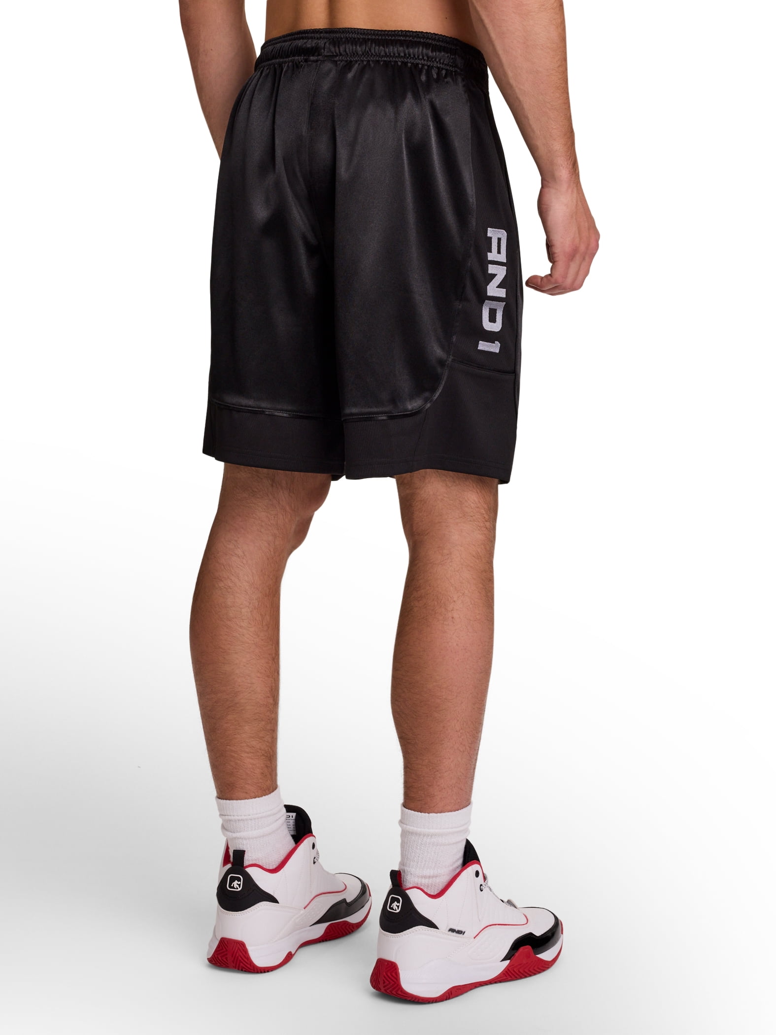 AND1 Men's and Big Men's All Court Short, 9" inseam, up to Size 5XL