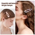 thumbnail image 5 of Juego de pinzas para el cabello de resina, pinzas, accesorios para el cabello, pasadores para el cabello con estampado de leopardo para mujeres, regalos para mujeres y niñas, 5 of 5
