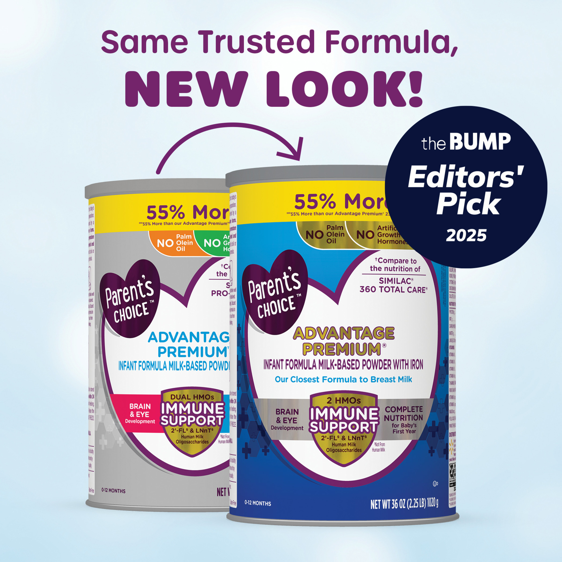 Fórmula Infantil en Polvo Advantage Premium® con Hierro, HMOs Duales para Soporte Inmune y Salud Digestiva, No GMO, 36 oz 6