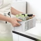 thumbnail image 4 of Cesta de almacenamiento pequeña Cesta de almacenamiento de refrigerios Cesta de almacenamiento rectangular hueca Caja miscelánea Marco de almacenamiento Cesta de almacenamiento de plástico Cesta de a, 4 of 6