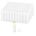 thumbnail image 1 of Mirrline 100 unidades de envases vacíos de bálsamo labial de 5 g, tubos de plástico para lápiz labial, botellas de brillo labial rellenables para bricolaje, desodorante, bálsamo cosmético, blanco, 1 of 5