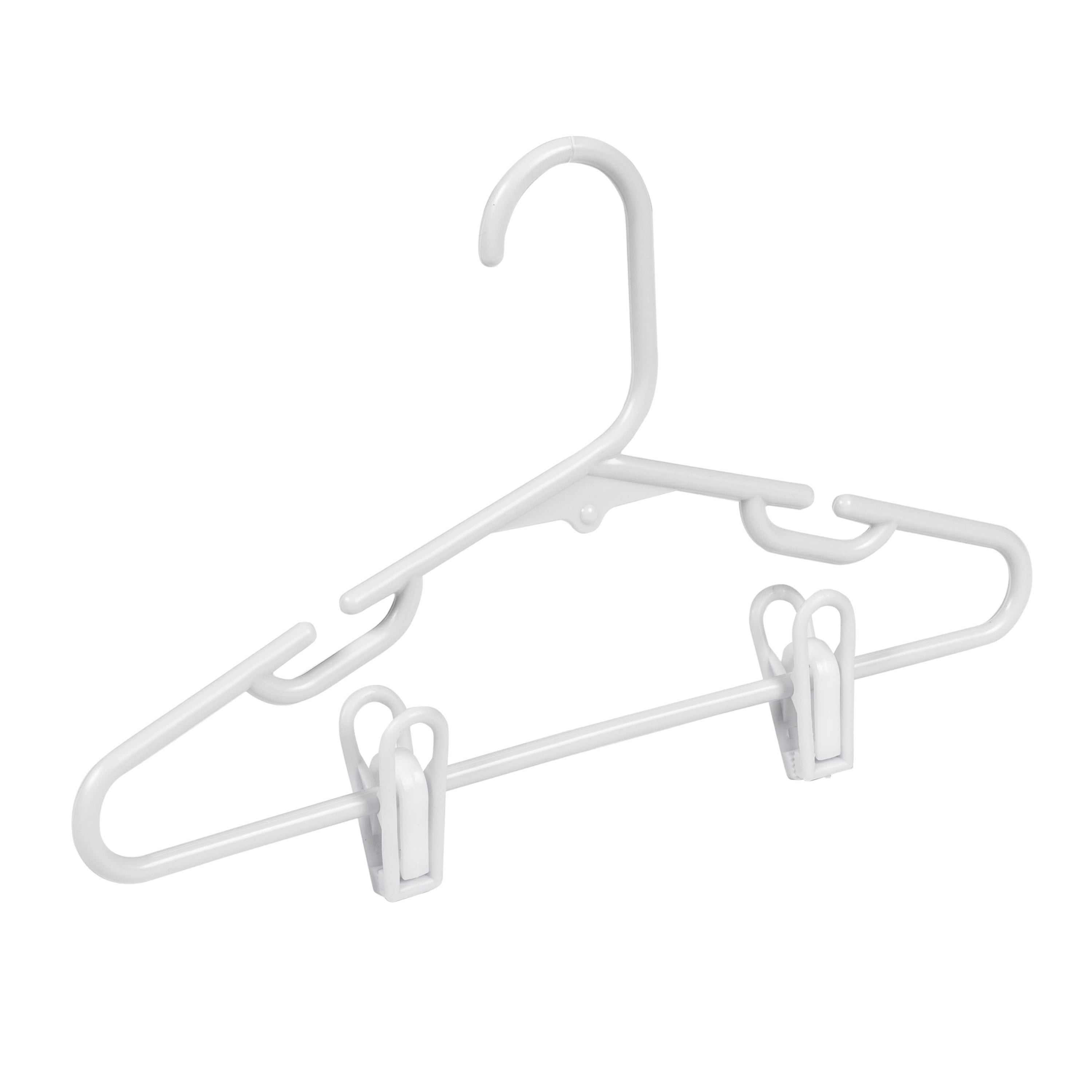 Honey Can Do HNG-01523 White Plastic Hangers 15 Pack: Clothes Hangers  Plastic & Coated (811434015238-2)