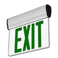 thumbnail image 1 of LFI Lights - UL Certified - Hardwired Edge Light Green LED Exit Sign - Rotating Panel - Battery Backup - ELRTG, 1 of 1
