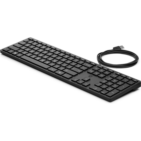 HP Wired Desktop 320K Keyboard,USB (9SR37UT#ABA)