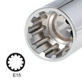 thumbnail image 3 of Unique Bargains 1/2-inch Drive E15 Universal Spline Shallow Socket 12-Point Cr-V Steel, 3 of 4