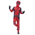 thumbnail image 3 of Halloween Costume Set Spider Superhero Jumpsuit for Halloween Party Carnival Dress Up Role Play Show Red 100, 3 of 4