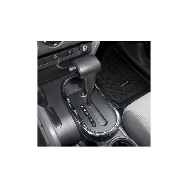 Rugged Ridge  Transmission Shifter Trim, Chrome, Automatic; 07-10 Jeep  Wrangler JK 