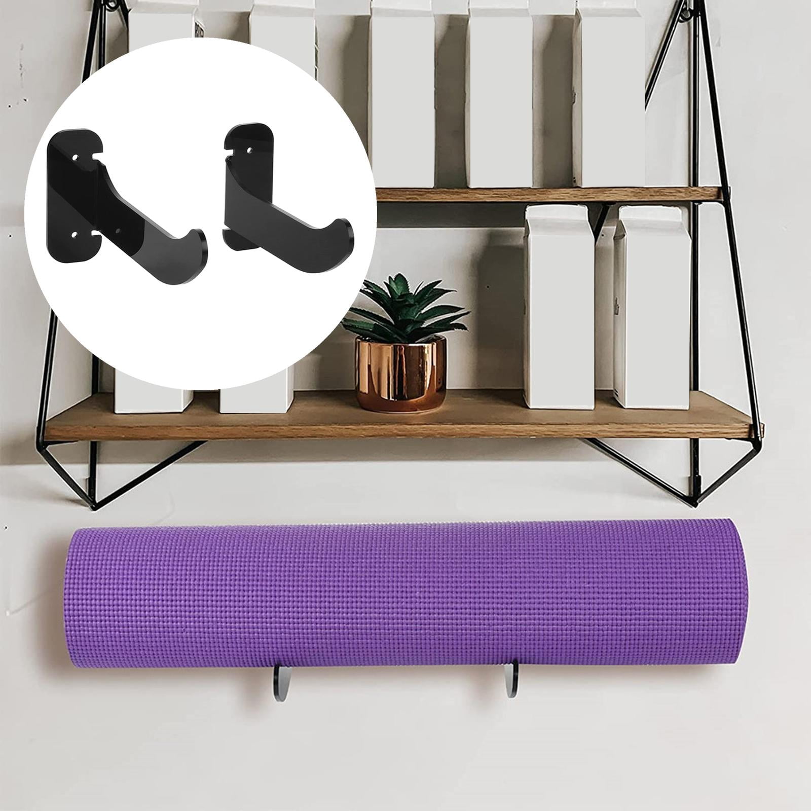 Axioma 2x Yoga Mat Holder Wall Mount Rack Storage Shelf Hanging for Exercise Home