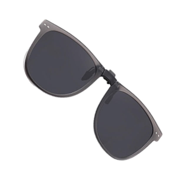 Accesorios para gafas de sol con clip para exteriores, lentes polarizadas para hombre Gris