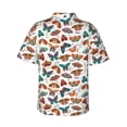 thumbnail image 3 of Goofa Colorful Butterfly Hawaiian Shirt for Men, Unisex Summer Beach Casual Short Sleeve Button Down Shirts,Aloha Tropical Floral print shirt-XX-Large, 3 of 9