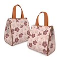 thumbnail image 2 of Pioneer Flower Floral Print Pattern Insulated Lunch Bag for Women & Adults,Large Portable Soft Cooler Lunch Bag,Thermal Food Storage Tote with Pearl Cotton,8.66L,8.75x5.75x9.5 Inch, 2 of 6