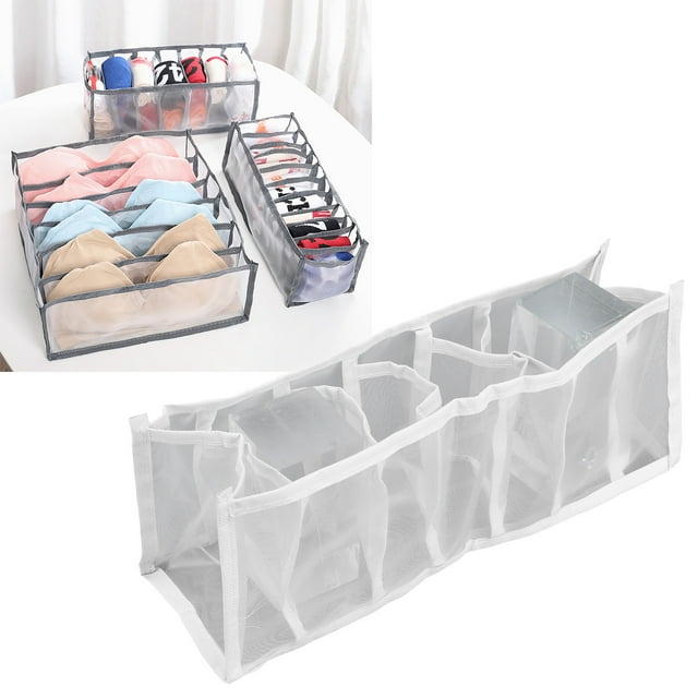 Organizador De Cajones, Múltiples Células Material De Nylon Buardar Caja De Almacenamiento De Ropa Interior Ahorra Higiénica Multi Funcional Para Calcetines Para Cosméticos