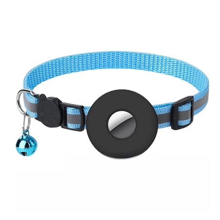 2pcs For Cover Cat Collar Bell Ring Luminous Nylon Kitten Dog Collar For GPS Finder Anti Loss Tracker Device Providing Reminders At Any Time