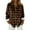 Light Brown, variant on Womens flannel shirt Long Sleeve Plaid Shirts Casual Button Down Shirt Tops Plus Size Soft Blouse Tops OIOLOYJM Light Brown L