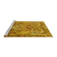 thumbnail image 2 of Ahgly Company Machine Washable Indoor Round Animal Yellow Traditional Area Rugs, 6' Round, 2 of 4