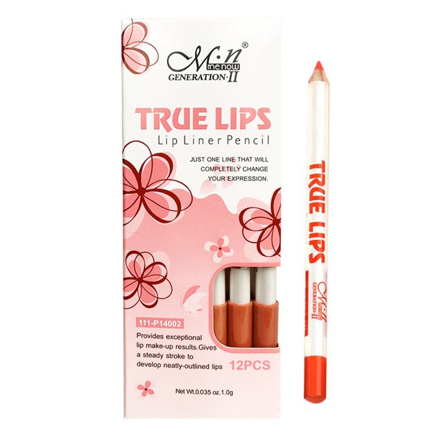 12 unids/caja lápiz labial resistente al agua lápiz de larga duración brillo labial herramienta de maquillaje 56 #