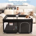 thumbnail image 3 of Babyeap Baby Playpen Large Play Yard Fence for Toddlers,50"x50" Black, 3 of 11