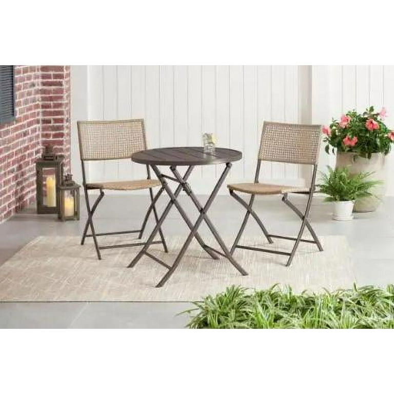 Stylewell mix and match steel folding glass outdoor patio sale dining table