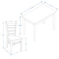 thumbnail image 3 of Glenwillow Home 48" Wood Table  Slat Back Chairs, 3 of 10