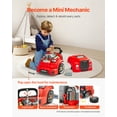 thumbnail image 3 of VEVOR Ensemble de Réparation de Voiture de Mécanicien pour Enfants avec Pièces Amovibles Rouge, 3 of 9