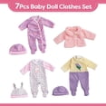 thumbnail image 2 of Set de ropa para muñecas BABESIDE para muñecas de 25 a 30 cm, 7 unidades, 2 of 6