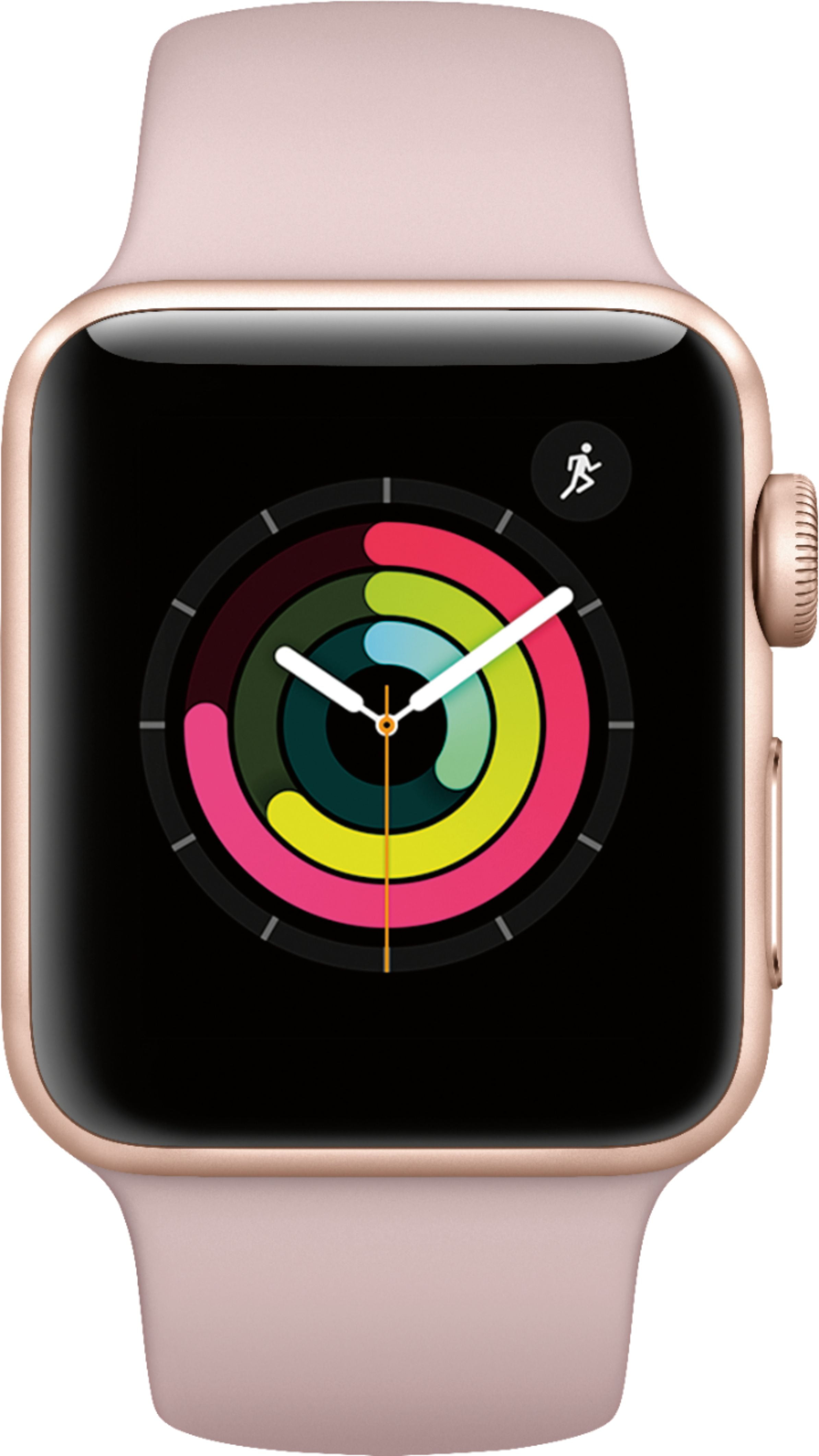 Restored Apple Watch Gen 3 Series 3 38mm Gold Aluminum - Pink Sand