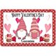 thumbnail image 1 of Letreros metálicos retro "Feliz Día de San Valentín, gnomos con corazón", placa de metal de 8 x 12, 1 of 3