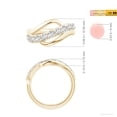 thumbnail image 5 of ANGARA Lab Grown Diamond Swirl Bypass Ring for Women in 14K Yellow Gold (Size-3mm | Color-F-G | Clarity-VS) | April Birthstone, Birthday, Anniversary, Jewelry Gift for Women | Lab-Grown Diamond Ring, 5 of 8