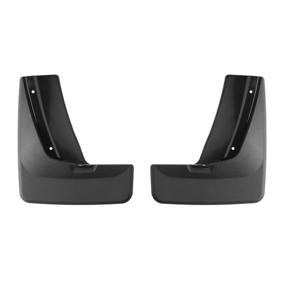 WeatherTech Custom No Drill Splash Guard MudFlaps compatible with 2020-2022 Hyundai Palisade, Rear Pair - Black