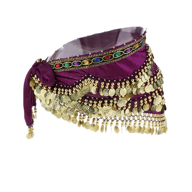 Fashion Style Velvet Dangling Belly Dance Triangle Hip Wrap Scarf