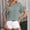 Green, variant on YLOMAY Shirt Womens Casual Tops Women Crewneck Short Sleeved Blouse Solid Color Fashion Loose Fit Tops Lady Weekend Summer Shirt White
