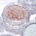thumbnail image 2 of Juego de 8 botellas de polvo de diamante de cristal para uñas, arcoíris brillante, pigmento brillante para decoración de uñas, microcristal holográfico, 2025, 2 of 5