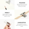 thumbnail image 2 of Stainless Steel Drawing Board Clips for Fixing Papers Strong and Sturdy Set of 5 Silver, 2 of 8
