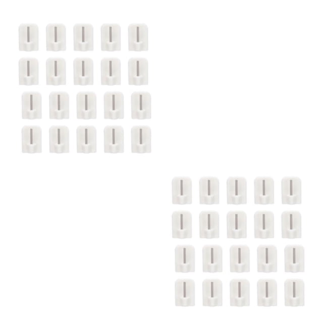 Gancho de pared autoadhesivo Naiovety 20 piezas Blanco