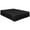 Black, variant on PiccoCasa Polyester Bed Skirts with 14" Drop Dust Ruffle, Twin Purple