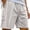 AB215 Gray1, variant on Mens Athletic Silk Shorts Solid Color Elastic Waist Straight Leg Shorty Leisure Loose Man Workout Running Sport Shorts Blue Size M