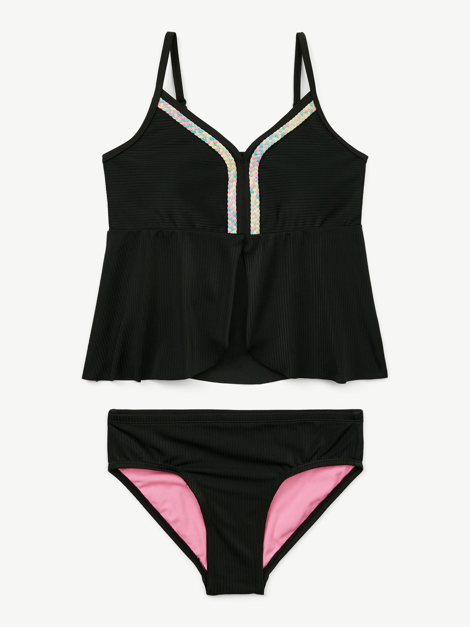 Justice Girls Two Piece Tankini Swimsuit, Sizes XS-XL