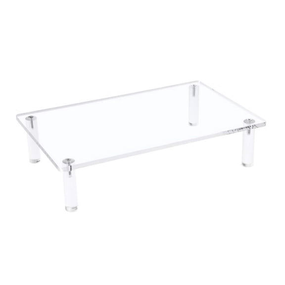 Portable Acrylic Laptop Stand Clear Desktop Computer Risers Table Monitors Lifting Rack Desk Organiser Supplies